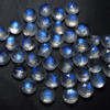 7mm - 42pcs - AAA high Quality Rainbow Moonstone Super Sparkle Rose Cut Faceted Round -Each Pcs Full Flashy Gorgeous Fire